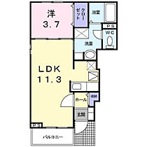 ハーベストホーム壱番館I  ｜ 和歌山県和歌山市大谷（賃貸アパート1LDK・1階・37.13㎡） その2