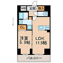 グランメール田中町  ｜ 和歌山県和歌山市田中町5丁目（賃貸マンション1LDK・2階・45.01㎡） その2