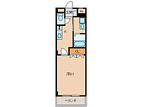 ピースフル モア メルセ  ｜ 和歌山県和歌山市北島（賃貸マンション1K・2階・31.02㎡） その2