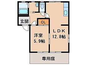 ラ・サルデーヌ  ｜ 和歌山県和歌山市本脇（賃貸アパート1LDK・1階・43.80㎡） その2