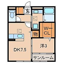 和歌山県和歌山市松江西1丁目（賃貸アパート1DK・1階・34.91㎡） その2