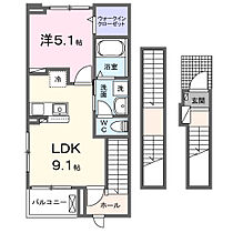 和歌山県和歌山市宇須1丁目（賃貸アパート1LDK・3階・42.20㎡） その2