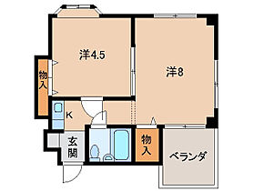 ロイヤルコーポ琴の浦  ｜ 和歌山県和歌山市毛見（賃貸マンション2K・3階・31.59㎡） その2