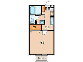 ドゥ シェル  ｜ 和歌山県海南市岡田（賃貸アパート1K・2階・26.93㎡） その2