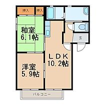 ドエルＫ  ｜ 和歌山県海南市井田（賃貸アパート2LDK・2階・50.04㎡） その2