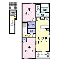 ザ・ビレッジグリーン木ノ本I  ｜ 和歌山県和歌山市木ノ本（賃貸アパート2LDK・2階・58.57㎡） その2