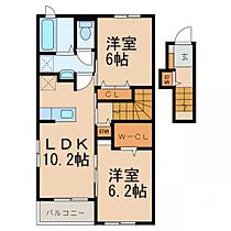 プロスペリタI  ｜ 和歌山県有田市古江見39-1（賃貸アパート2LDK・2階・56.66㎡） その2