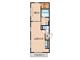 D-roomモンテラルゴ  ｜ 和歌山県和歌山市平井（賃貸アパート1LDK・1階・45.43㎡） その2