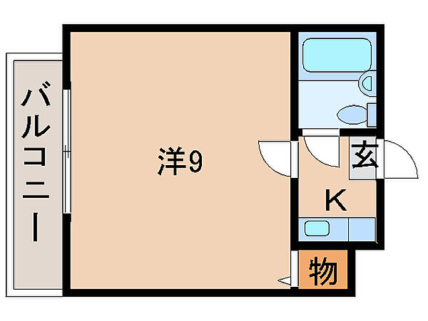 レジデンス紀ノ川 ｜和歌山県和歌山市平井(賃貸マンション1R・4階・18.86㎡)の写真 その2