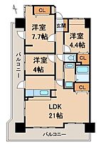 サンライズマンション岩出10 901 ｜ 和歌山県岩出市西国分515-2（賃貸マンション3LDK・9階・80.48㎡） その2