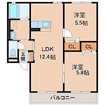 リッチンコートI  ｜ 和歌山県和歌山市神前（賃貸アパート2LDK・2階・49.95㎡） その2