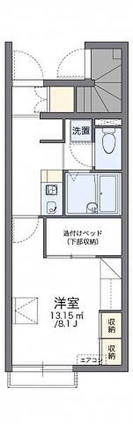 レオパレスＮＡＫＡＢＵＳＡ 105｜和歌山県岩出市中迫(賃貸アパート1K・1階・23.61㎡)の写真 その2