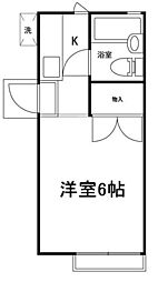 ハイツBS 1Kの間取図画像