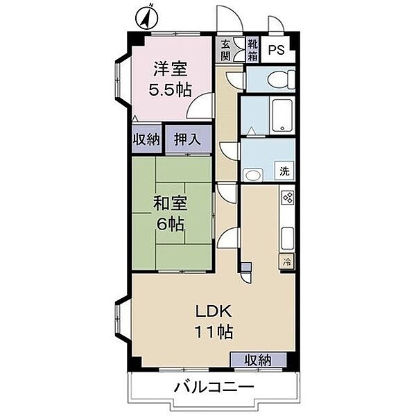 ＦＩＶＥマンション 305｜埼玉県さいたま市桜区田島2丁目(賃貸マンション2LDK・3階・59.00㎡)の写真 その2