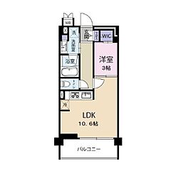 PARKSIDE HILL TOKIWA 4階1LDKの間取り