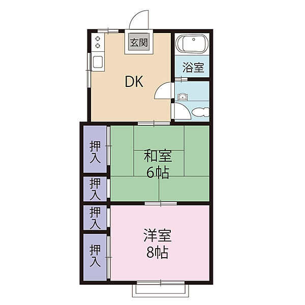 イーストコーポ 203｜埼玉県さいたま市見沼区東門前(賃貸マンション2DK・2階・49.50㎡)の写真 その2