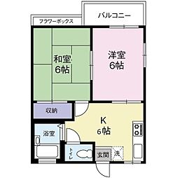 間取図画像 2DK