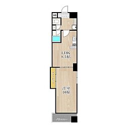 CITYSPIRE上町台 1LDKの間取図画像