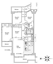 ハイテラス金沢文庫 4LDKの間取図画像