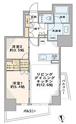A-Standard本郷三丁目 2LDKの間取図画像