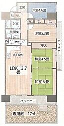 ファミール堺東2号棟 4LDKの間取図画像