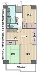 泉北星和台コーポラス 3LDKの間取図画像