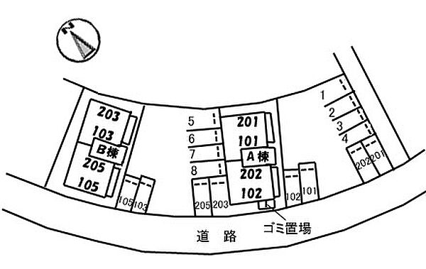 エポック・ヴィラ　B棟 205｜鳥取県米子市河岡(賃貸アパート2K・2階・43.01㎡)の写真 その16