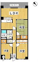 リバーコート 3B ｜ 鳥取県米子市東町447（賃貸マンション3LDK・3階・78.00㎡） その2