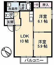 ハイツ安倍21　II棟 202 ｜ 鳥取県米子市安倍58番地（賃貸アパート2LDK・2階・49.67㎡） その2