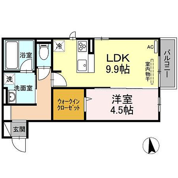 オクト 203｜鳥取県米子市皆生4丁目(賃貸アパート1LDK・2階・40.97㎡)の写真 その2