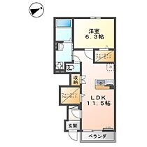 フレアマンションIII 102 ｜ 鳥取県米子市西福原8丁目（賃貸アパート1LDK・1階・46.00㎡） その2