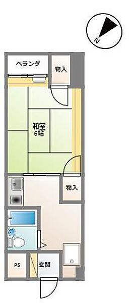 ビエラコート米子 306｜鳥取県米子市弥生町(賃貸マンション1K・3階・24.00㎡)の写真 その2