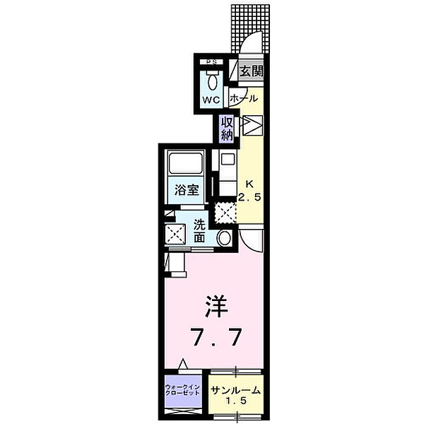 ヒカルサ米子II 103｜鳥取県米子市皆生温泉2丁目(賃貸アパート1K・1階・31.66㎡)の写真 その2
