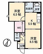 プレジールA棟 102 ｜ 鳥取県米子市東福原2丁目14-21（賃貸アパート2K・1階・45.25㎡） その2