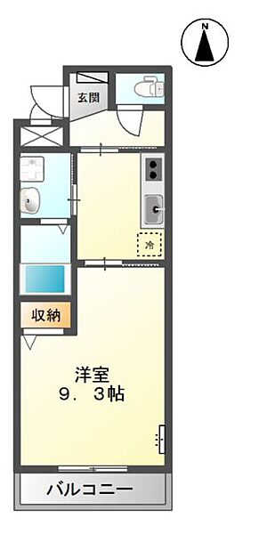 マンション　ファヴォーレ 301｜鳥取県米子市灘町2丁目(賃貸マンション1K・3階・31.70㎡)の写真 その2