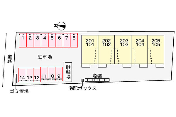 レスポアール 203｜鳥取県境港市芝町(賃貸アパート2LDK・2階・59.58㎡)の写真 その15