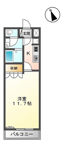 シャイン・コーヤ 202｜鳥取県米子市皆生温泉2丁目(賃貸アパート1K・2階・33.25㎡)の写真 その2