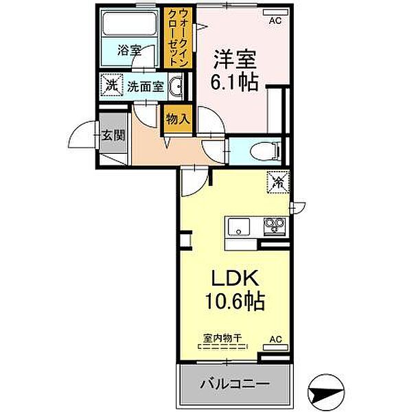 エムグランデ 201｜鳥取県米子市上福原6丁目(賃貸アパート1LDK・2階・42.93㎡)の写真 その2