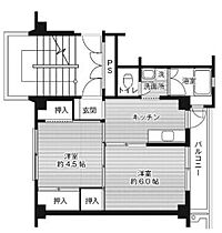 ビレッジハウス当成東2号棟 305 ｜ 鳥取県米子市和田町616（賃貸マンション2K・3階・33.54㎡） その2