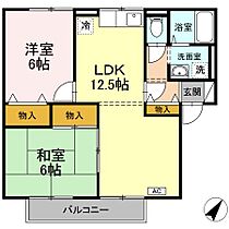 エスポワール三柳B棟 201 ｜ 鳥取県米子市両三柳824-1（賃貸アパート2LDK・2階・51.55㎡） その2