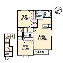 ミラベル上福原 203 ｜ 鳥取県米子市上福原2丁目1-30（賃貸アパート2LDK・2階・65.90㎡） その2