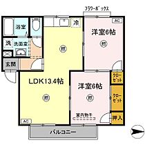 グリーンフィールドA棟 102 ｜ 鳥取県米子市皆生新田2丁目2-28（賃貸アパート2LDK・1階・56.00㎡） その2