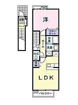 メディオ・コルソＢ 201 ｜ 鳥取県米子市河崎3410（賃貸アパート1LDK・2階・42.37㎡） その2