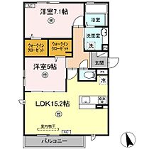 リバーフロント堀川 301 ｜ 鳥取県米子市新開7丁目9-11（賃貸アパート2LDK・2階・64.64㎡） その2