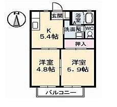 NEWサニーハイツ 201 ｜ 鳥取県米子市今在家398-1（賃貸アパート2K・2階・35.30㎡） その2