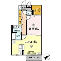 サウスグラース 202 ｜ 鳥取県米子市西福原6丁目3-8（賃貸アパート1LDK・2階・45.42㎡） その2