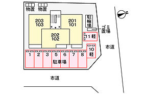 ハッピー・ハイツ 101 ｜ 鳥取県米子市河崎3464（賃貸アパート1LDK・1階・40.41㎡） その25