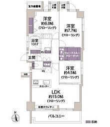 ライツ浦和別所 3LDKの間取図画像