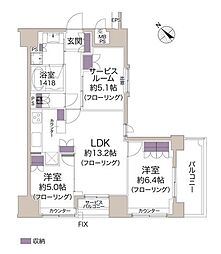 レックス立石レジデンス 3LDKの間取図画像