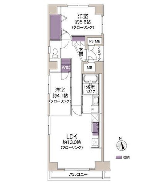 間取りを拡大表示